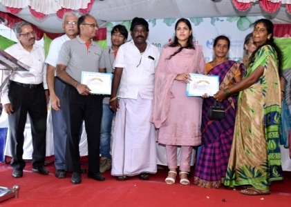 Redington Foundation sets up 67 biogas plants and community pond in Thandalacherri and Kuruthanamedu villages